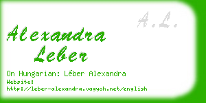 alexandra leber business card